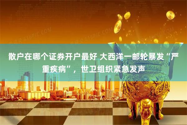 散户在哪个证券开户最好 大西洋一邮轮暴发“严重疾病”，世卫组织紧急发声